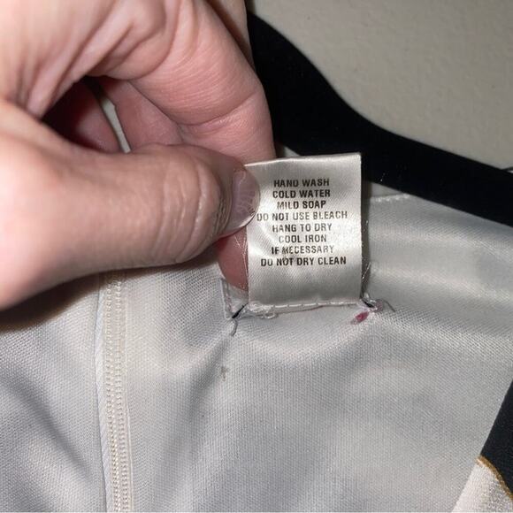 Vintage 90s y2k Cache Animal Zebra Print Sleeveless V-neck Mob Wife Mini Dress 4 - Picture 9 of 12